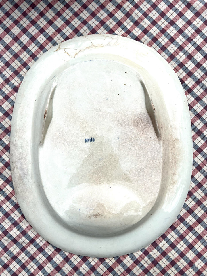 Shell &amp; Coral Serving Platter with Draining Grooves