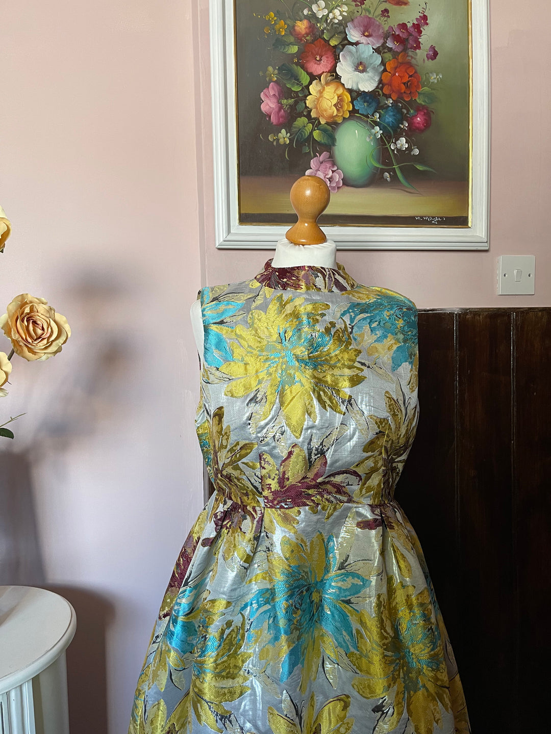 Shiny Floral Dress