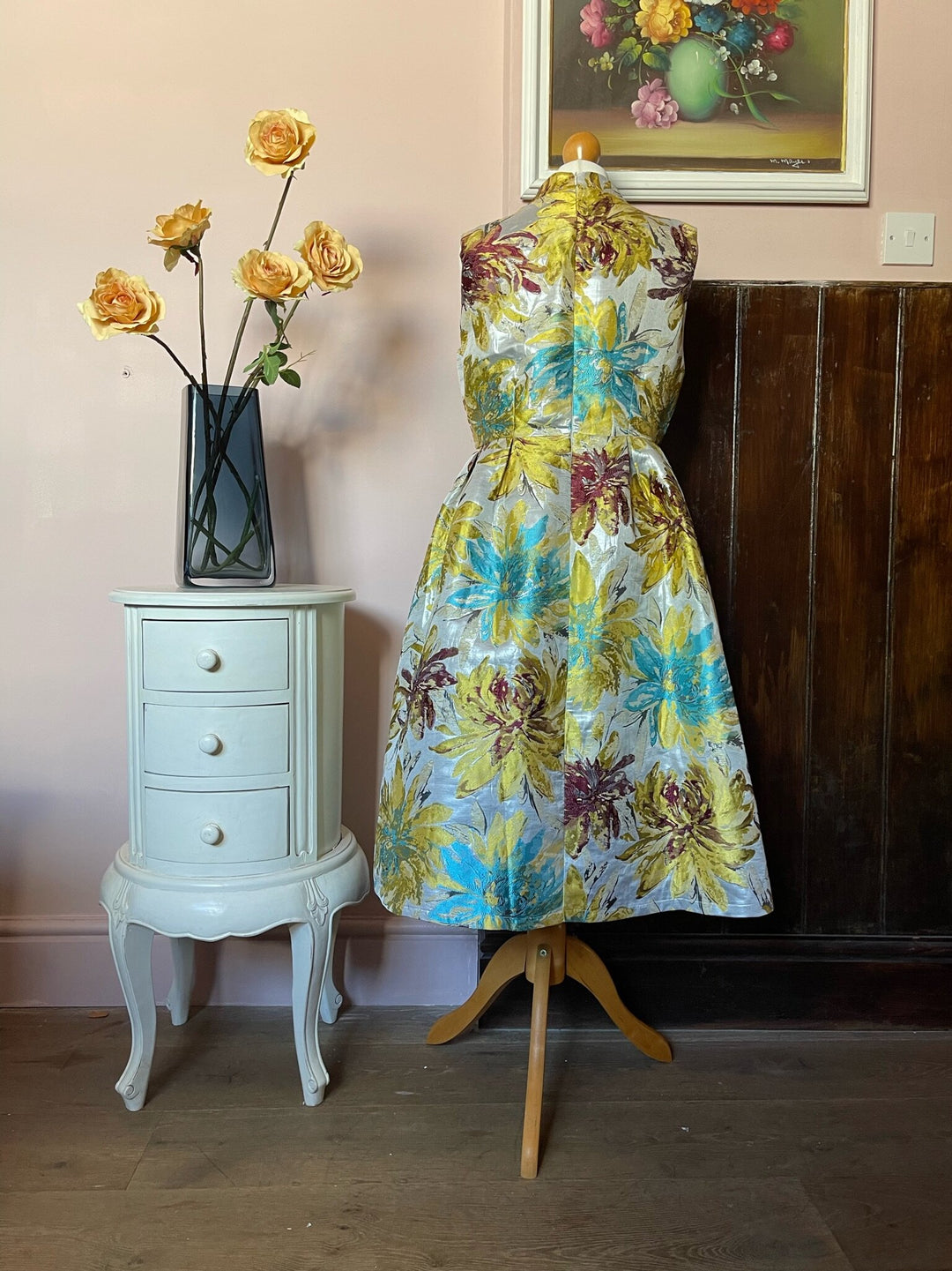 Shiny Floral Dress