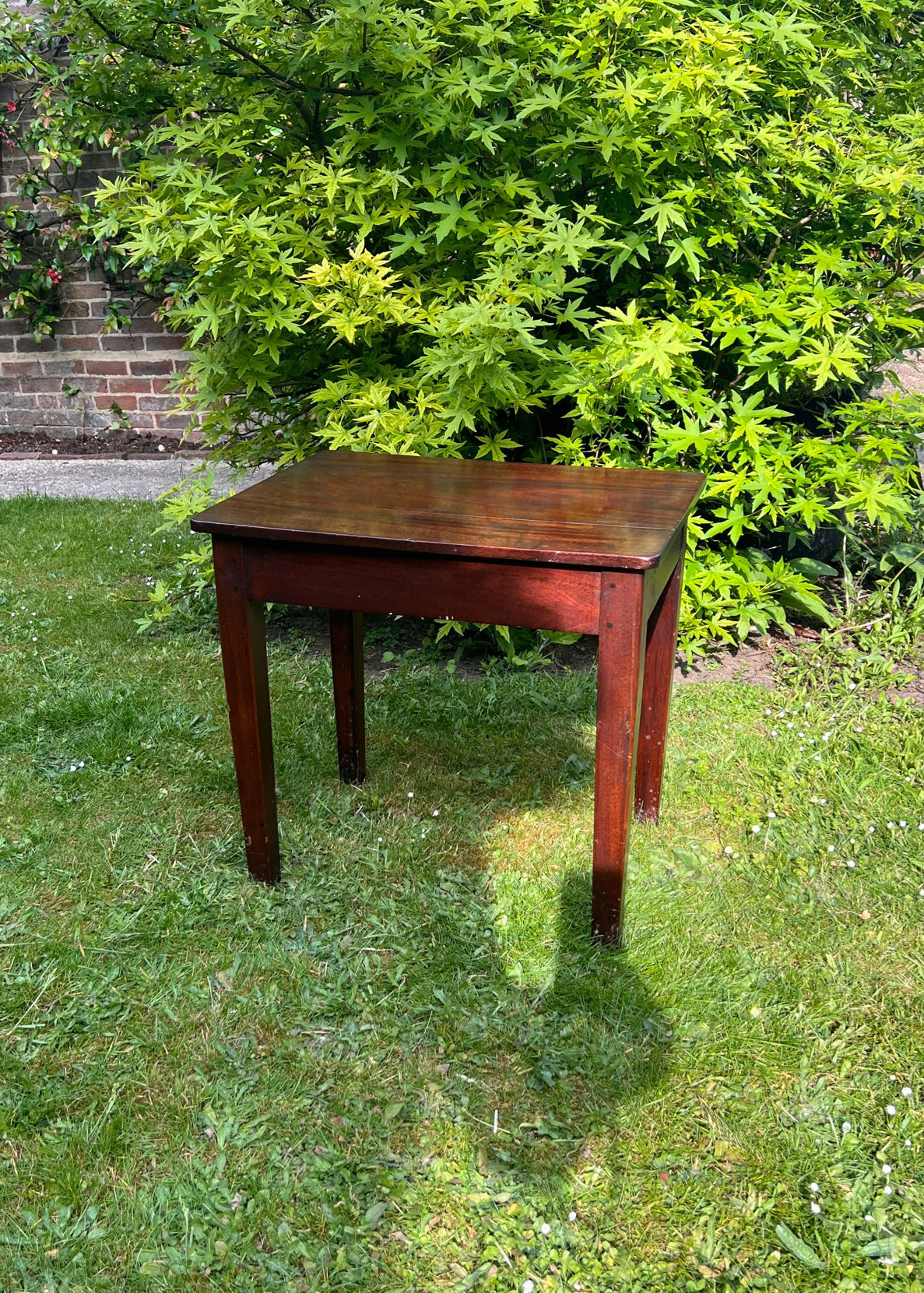 Small Dark Wood Side Table