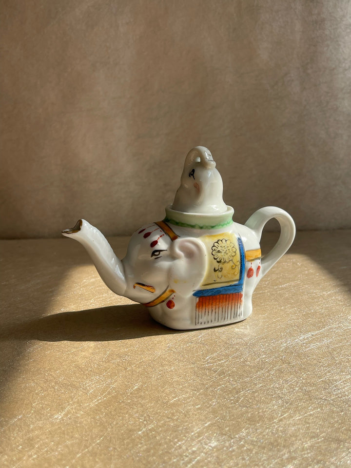 Small Porcelain Elephant Teapot