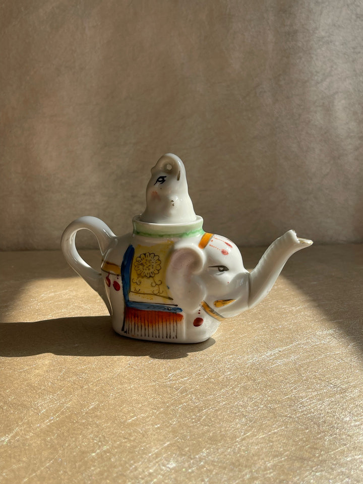 Small Porcelain Elephant Teapot