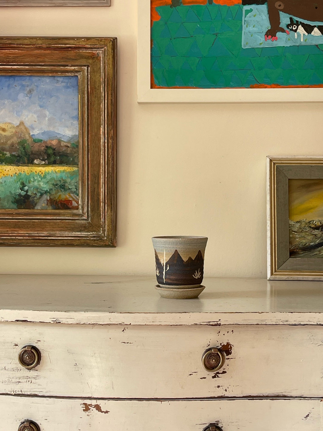 Small Western Painted Pot