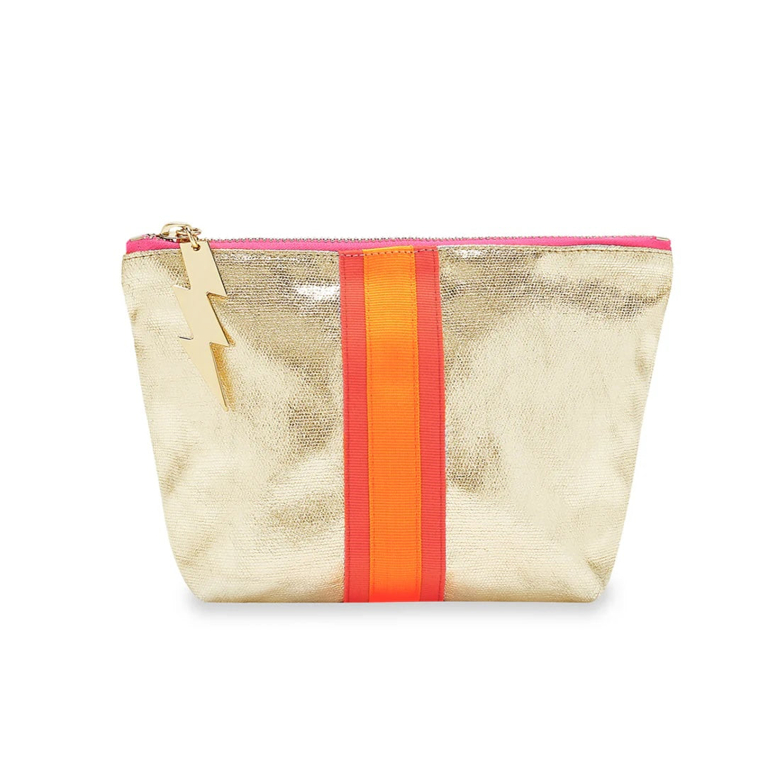 Gold Lucky Stripe Wash Bag