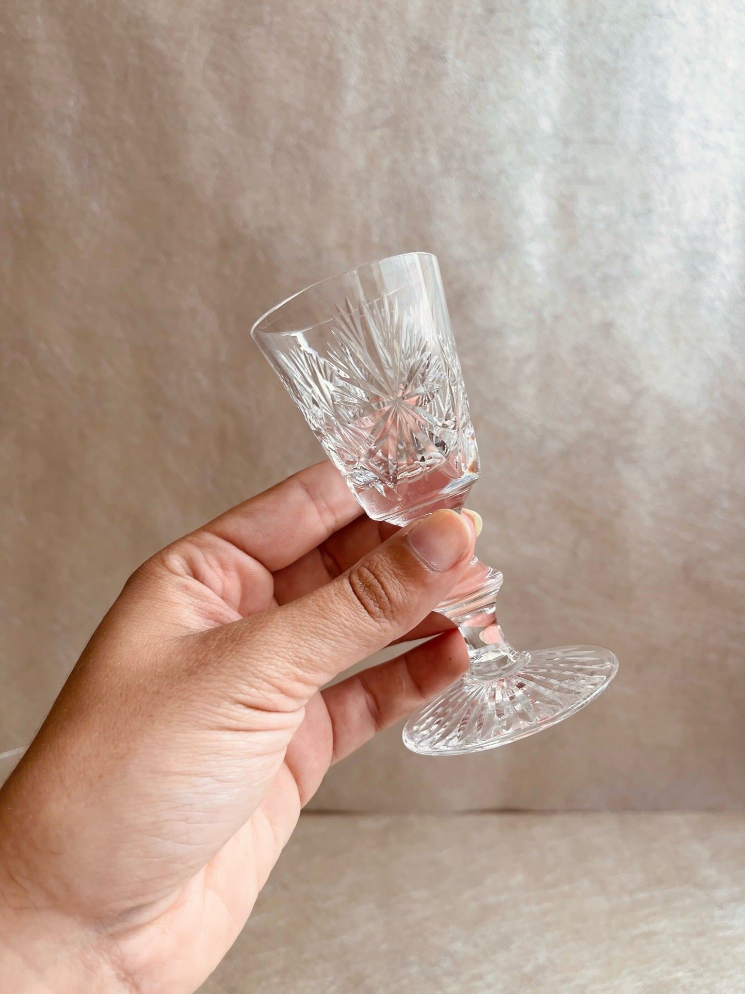 Star of Edinburgh Crystal Liqueur Glasses