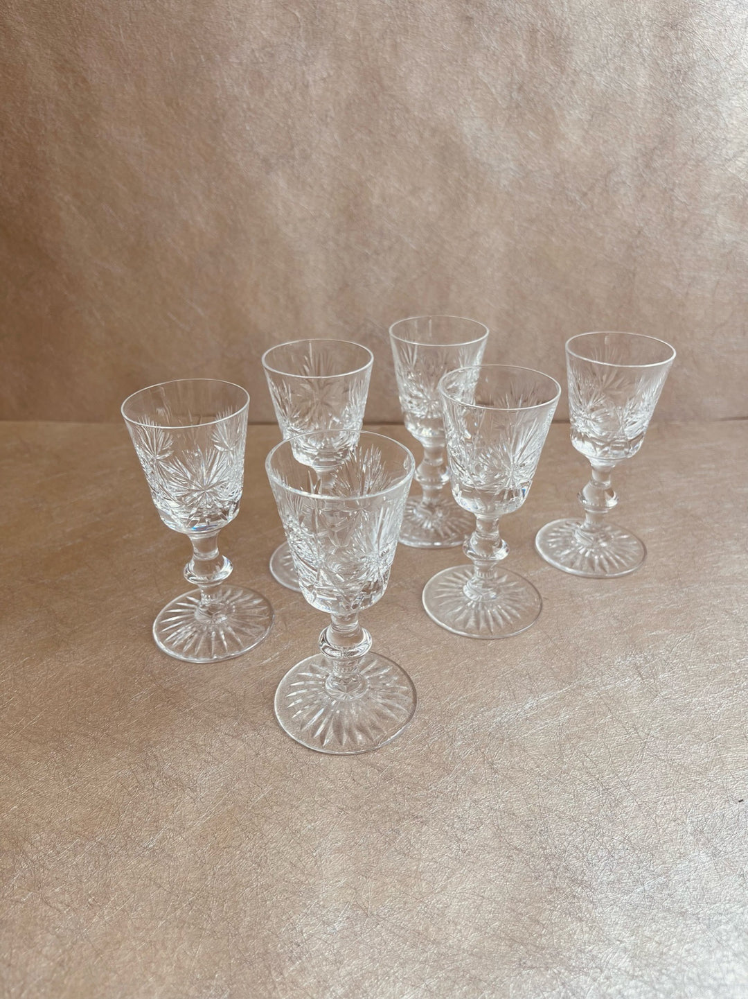 Star of Edinburgh Crystal Liqueur Glasses