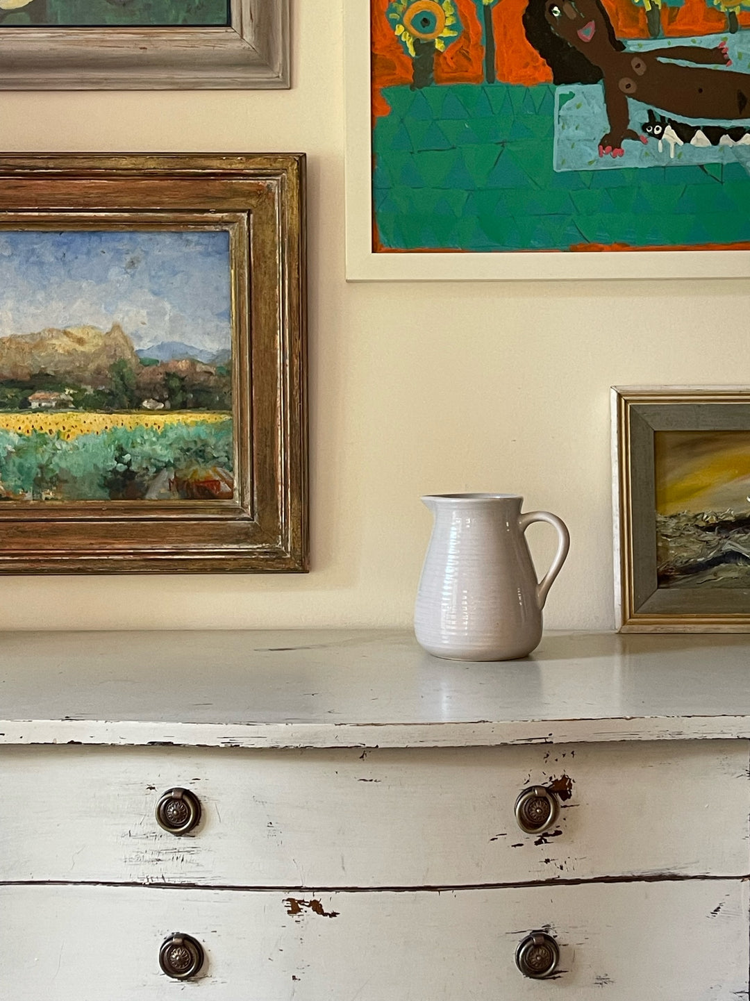 Stoneware Grey Ripple Jug