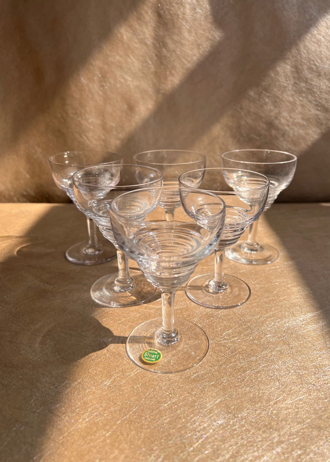 Stratford Stuart Crystal Liqueur Glasses Set of Six