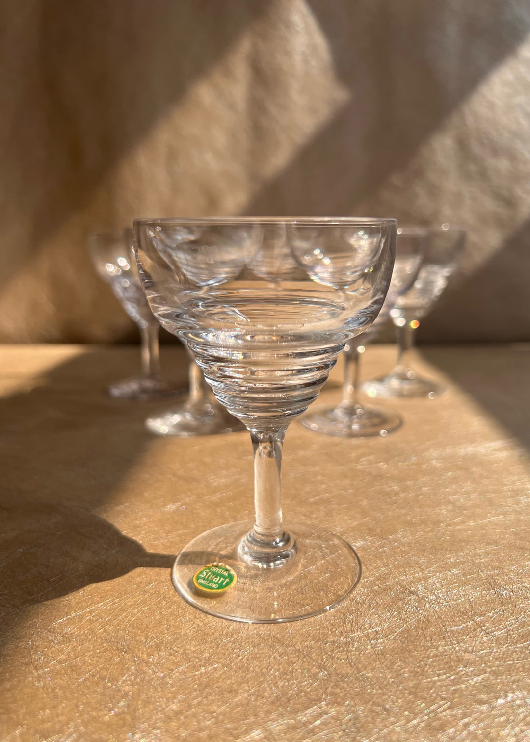 Stratford Stuart Crystal Liqueur Glasses Set of Six