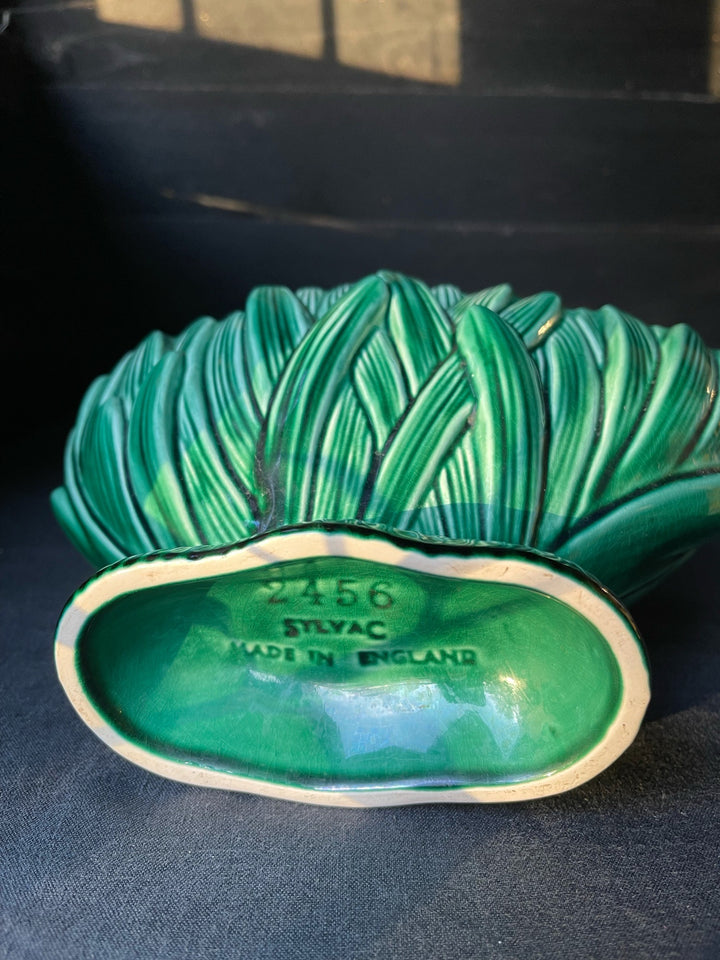 Sylvac Hyacinth Green Vase