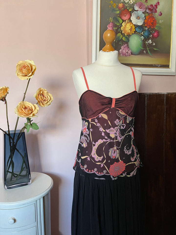 Temperley Printed Silk Camisole