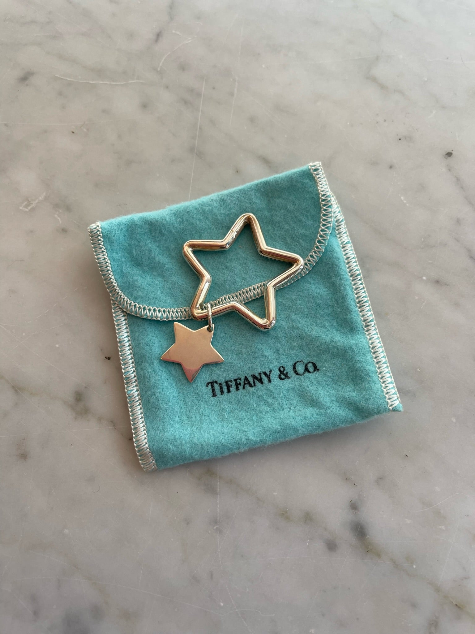Tiffany & Co Silver Star Keyring
