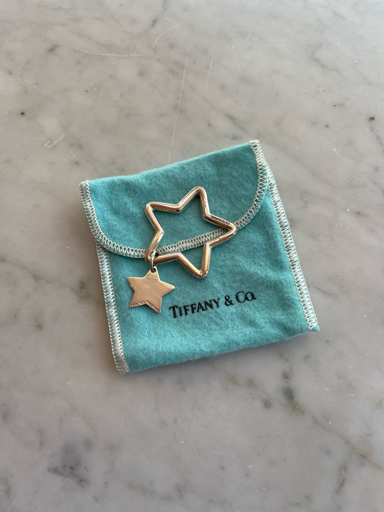Tiffany & Co Silver Star Keyring