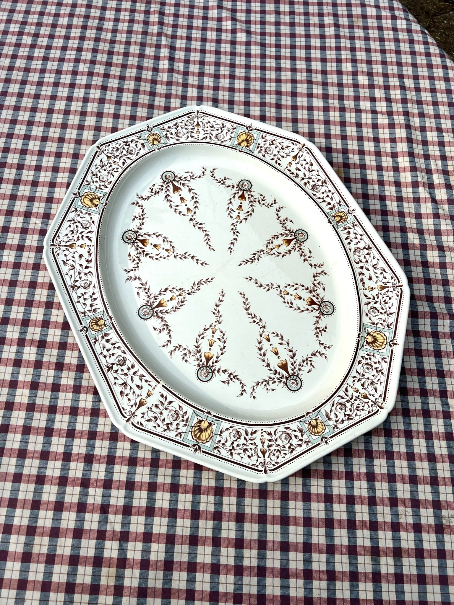 Vintage Cauldon Transfer Platter