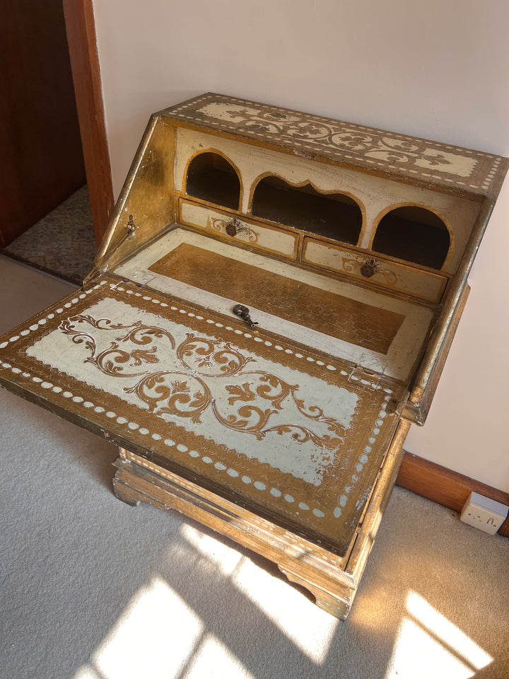 Vintage Gold Florentine Bureau