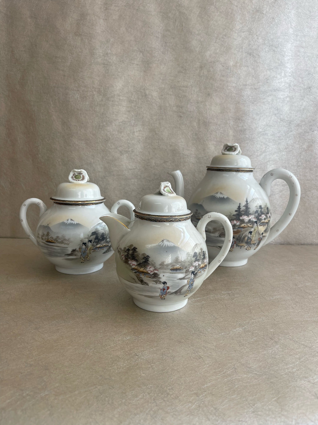 Vintage Japanese Kutani Tea Set 25 Piece Set