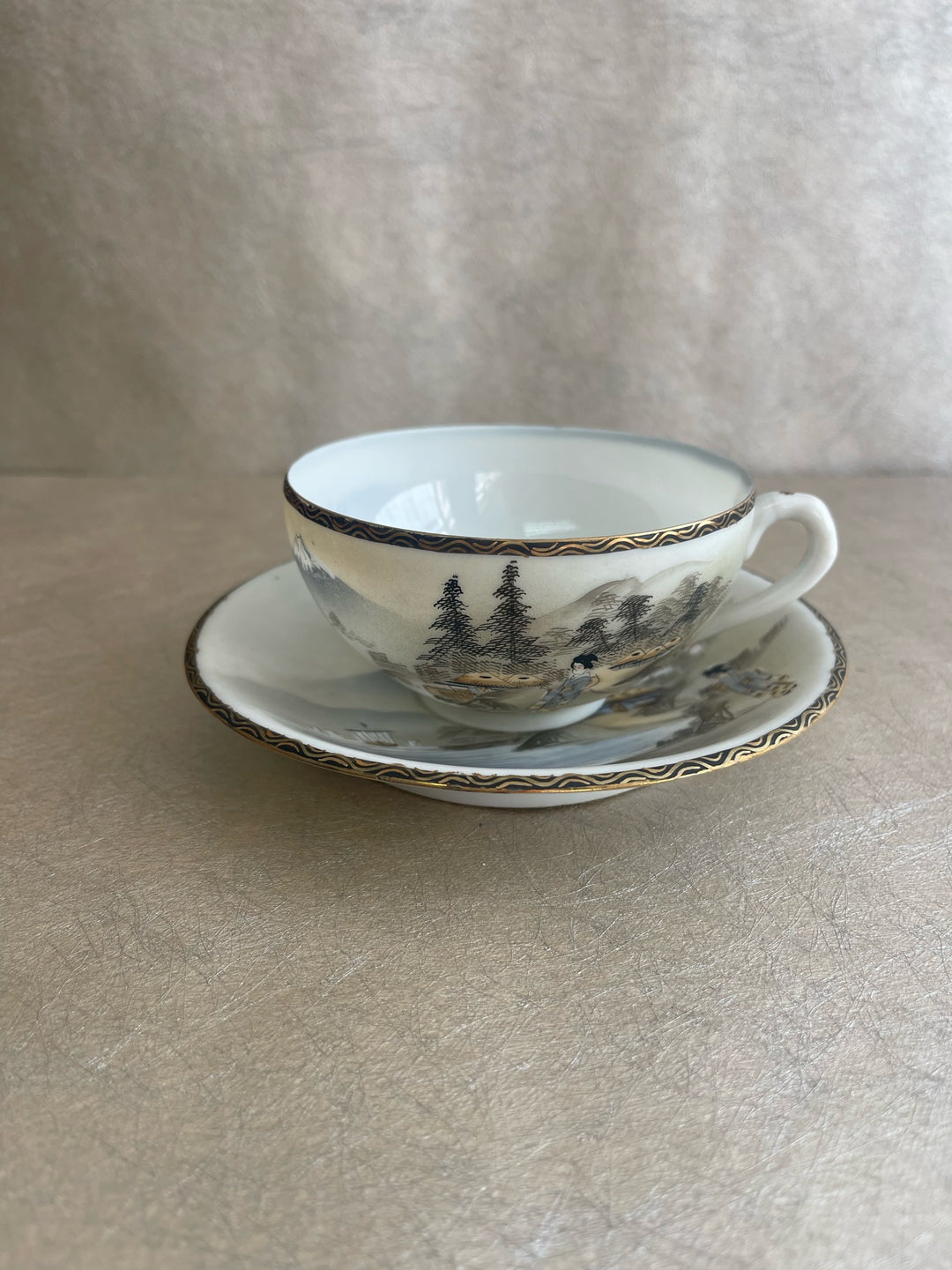 Vintage Japanese Kutani Tea Set 25 Piece Set