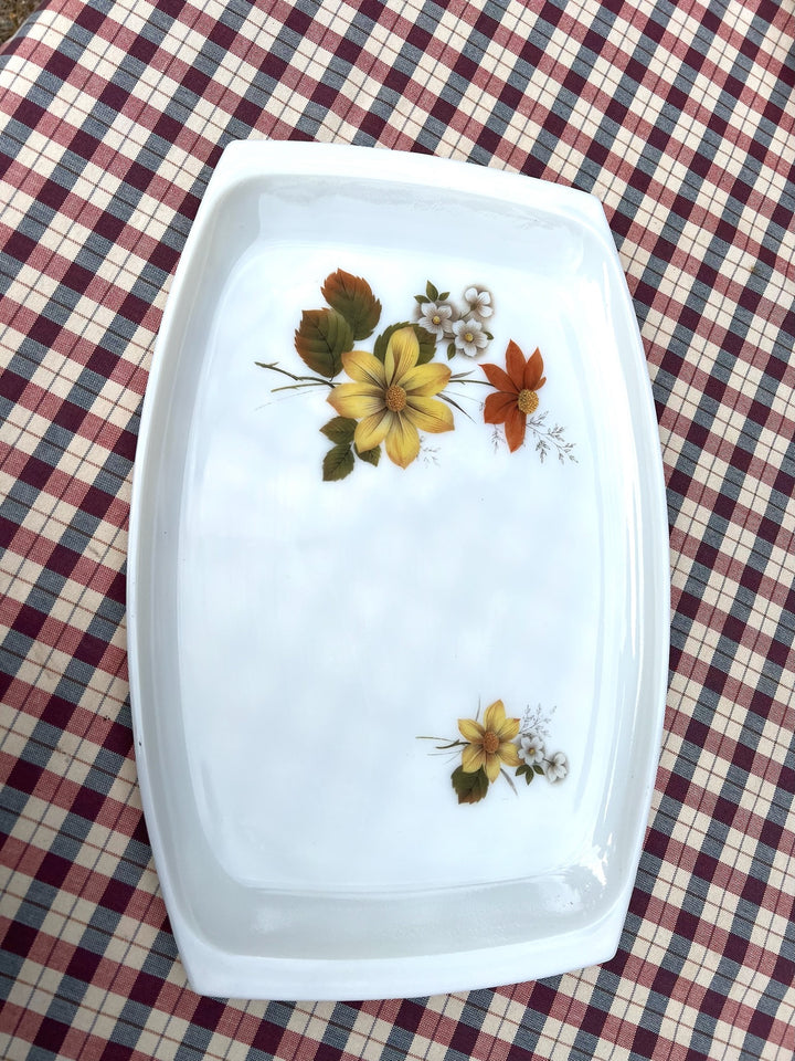 Vintage Pyrex Autumn Glory Serving Tray
