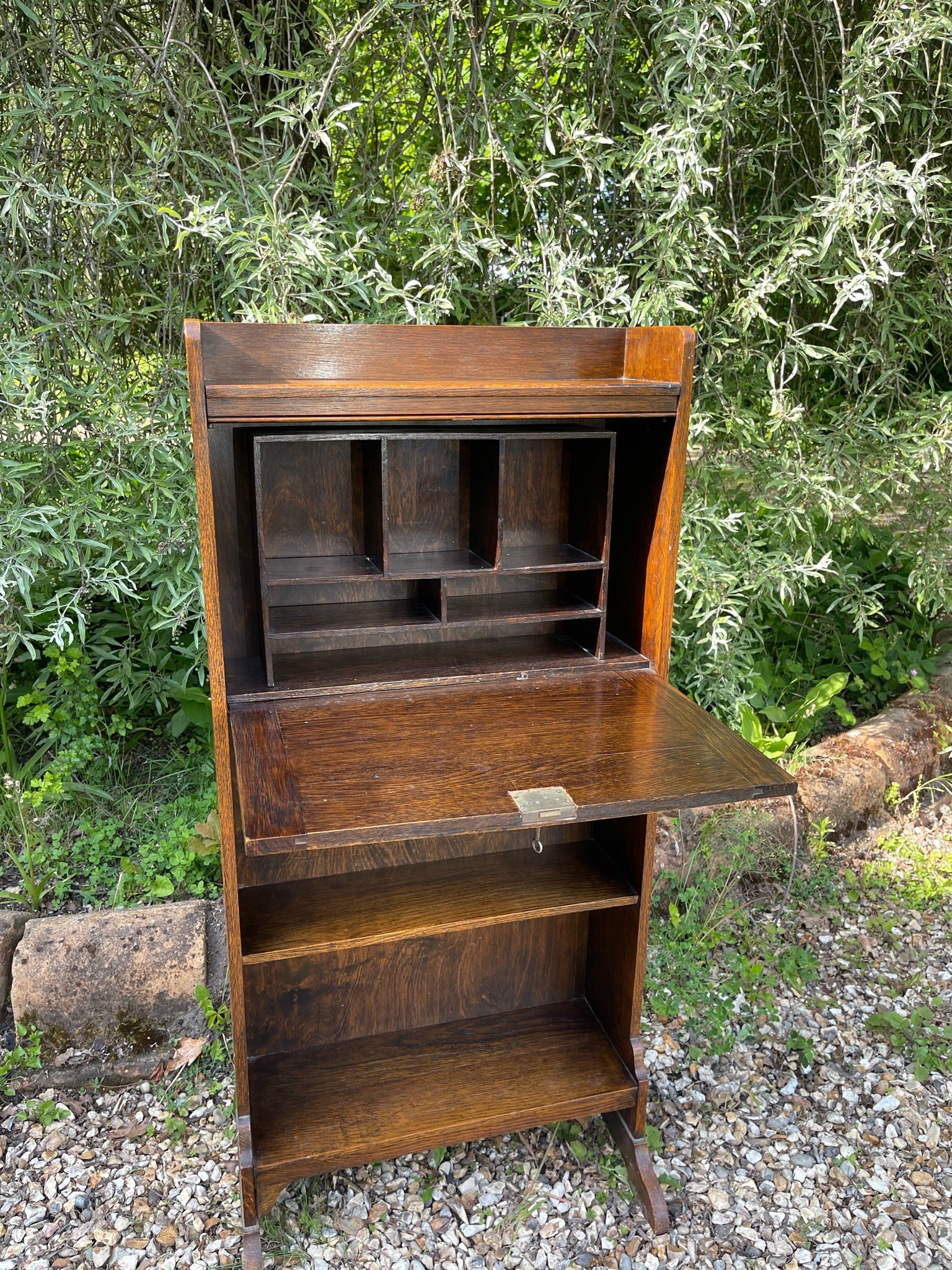 Vintage Slim Bureau Bookcase