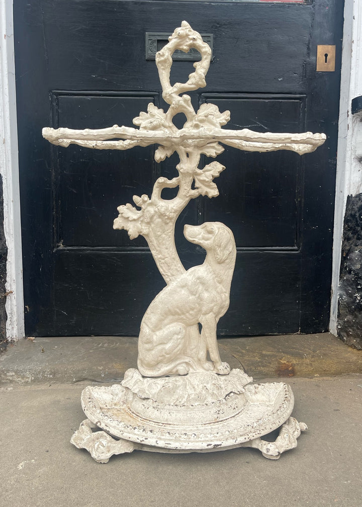 Antique Cast Iron Dog Umbrella Stand
