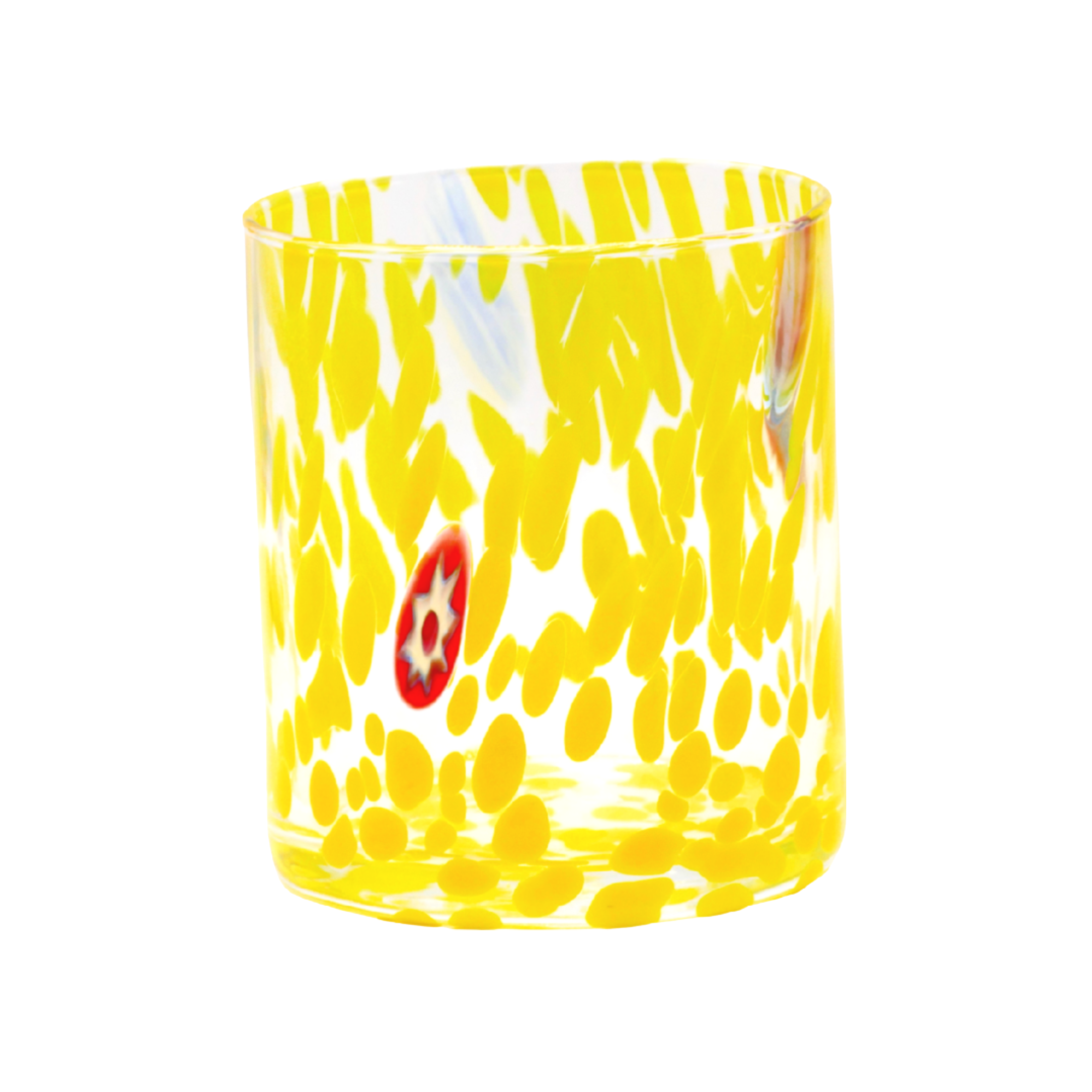 Murano Glass Tumbler - Yellow 