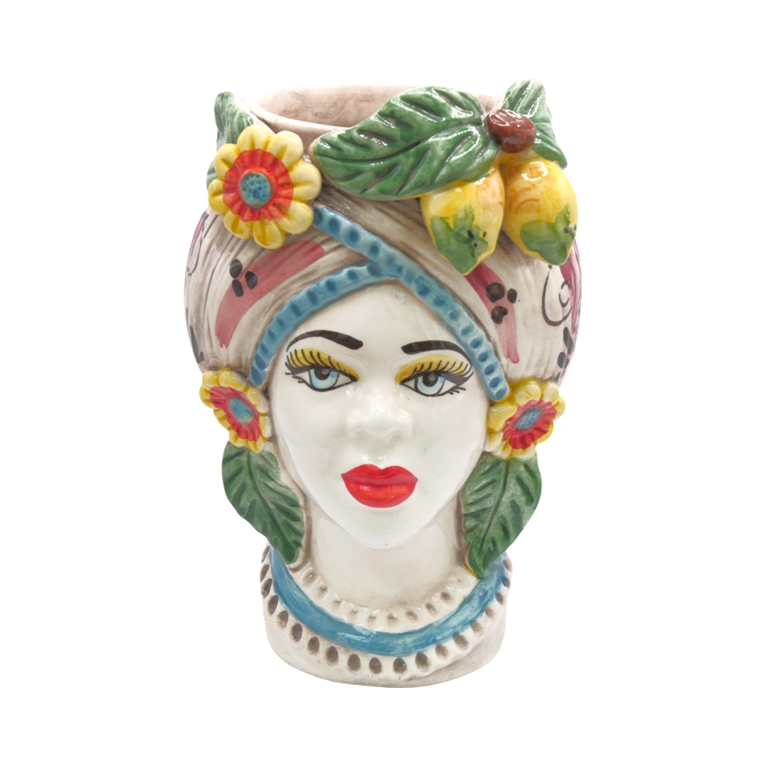 Preorder - Female Lemon Sicilian Vase Head - Small