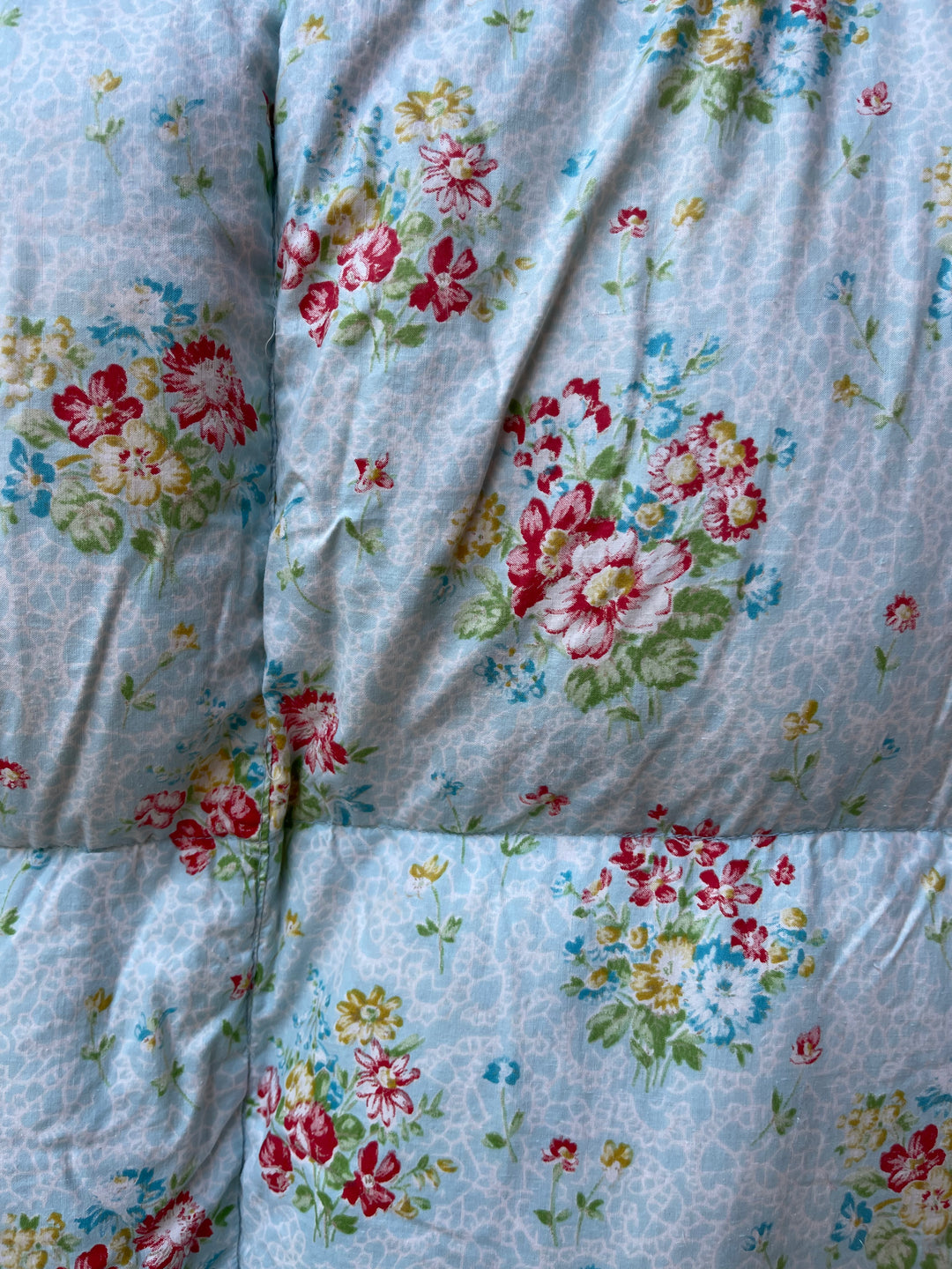 Blue Floral Print Eiderdown