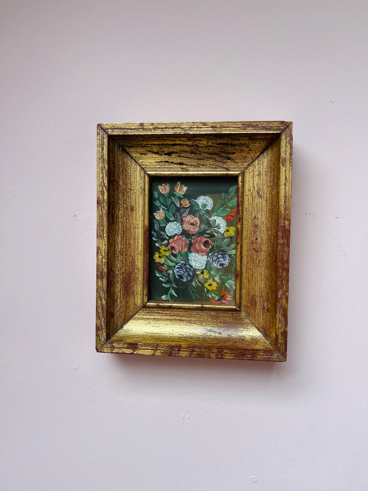 Miniature Italian Oil Painting