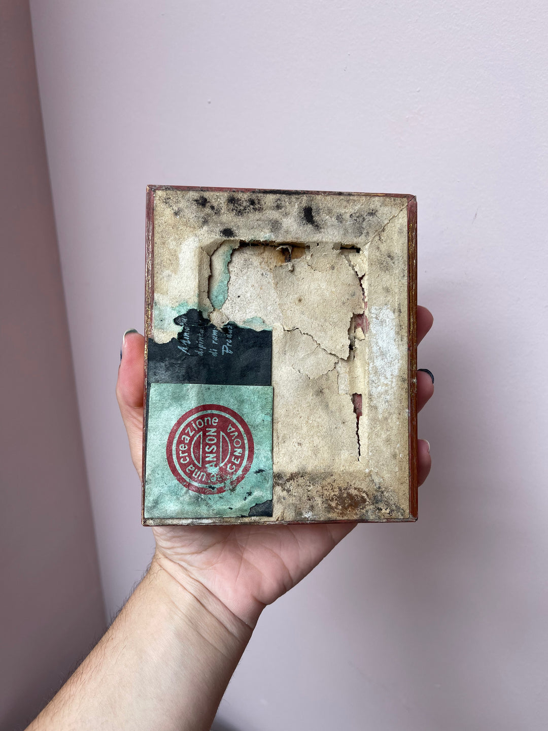 Miniature Italian Oil Painting