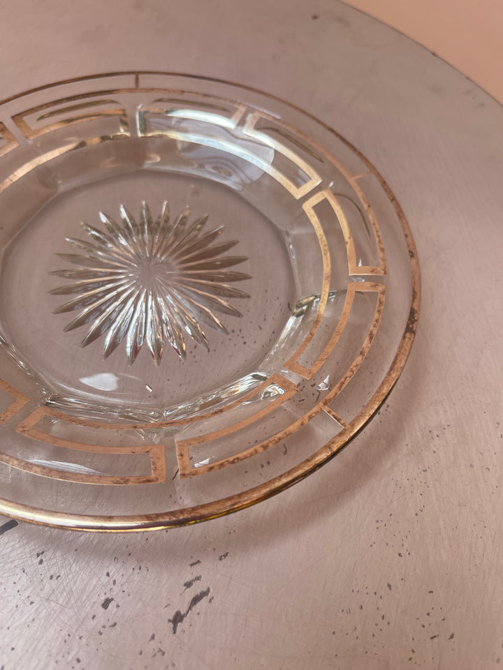 Silver Overlay Dessert Plates Set of Six