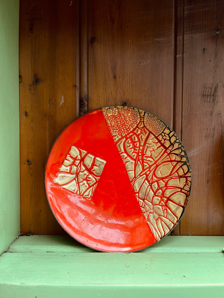 Unique Enamel Plate by Harold Edward Winter
