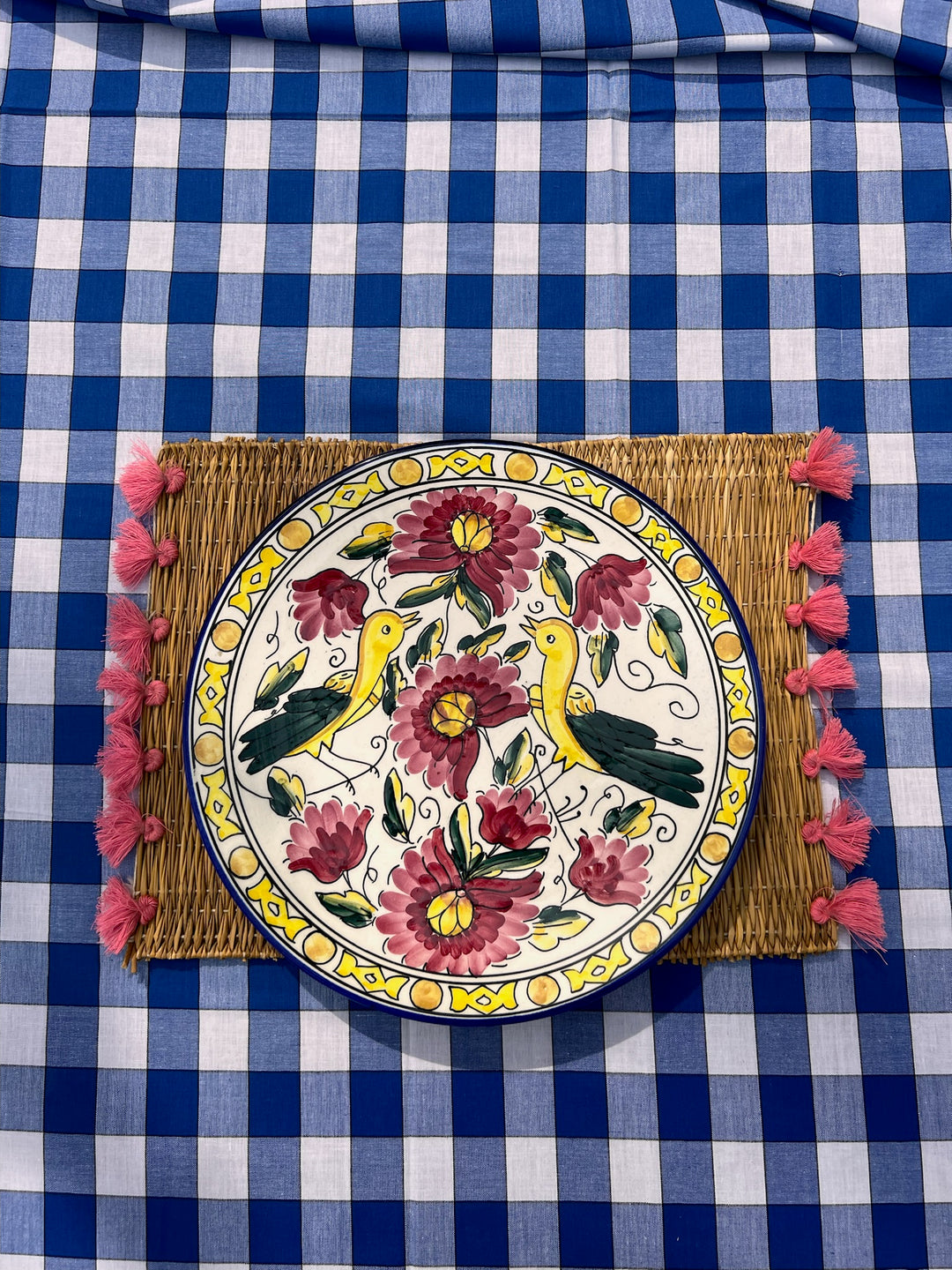 Mediterranean Yellow Bird Plate