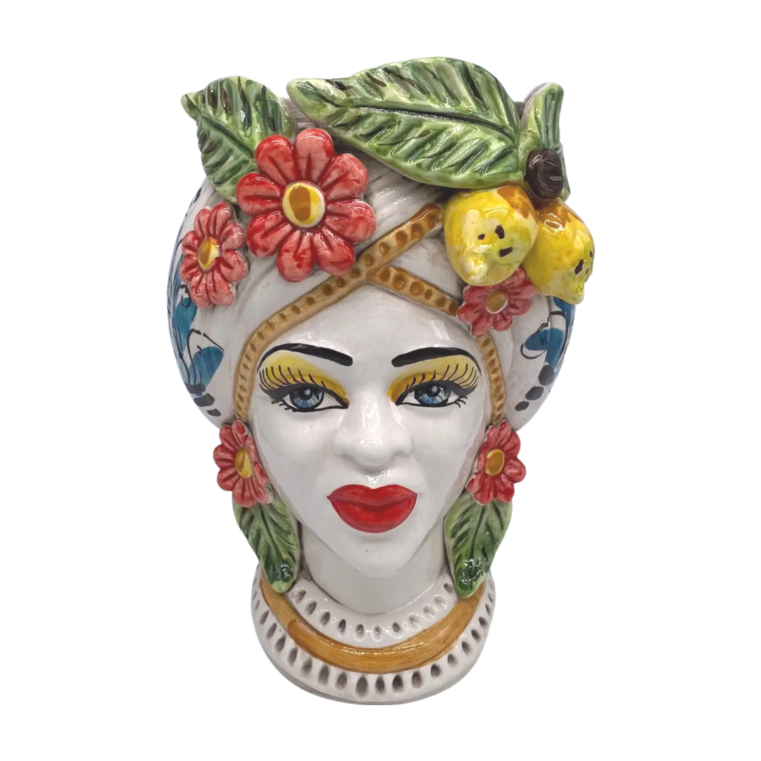 Female Lemon Sicilian Vase Head - Large