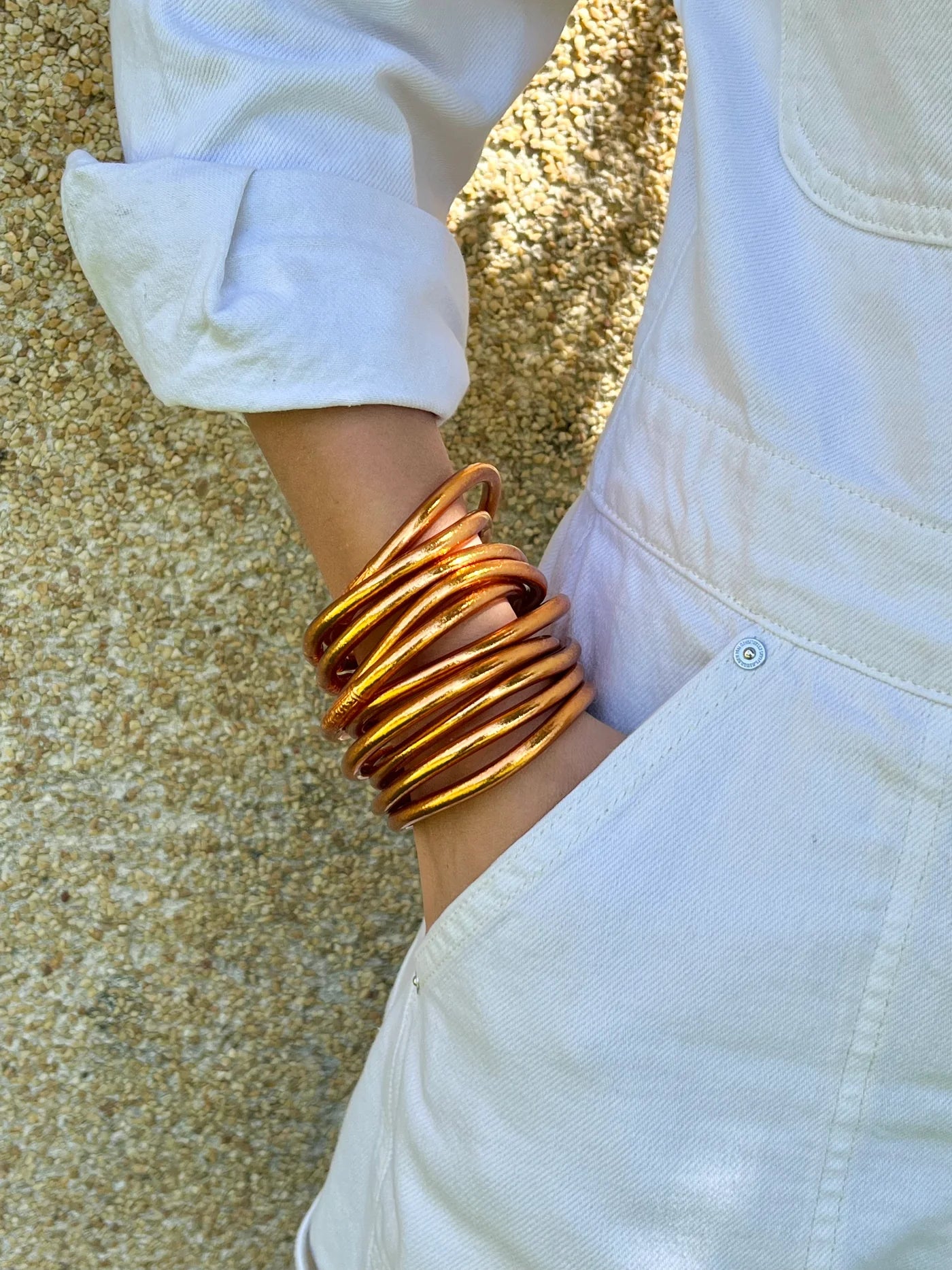 "BASIC BRACELETS" Copper Leaf - Pippa Gold