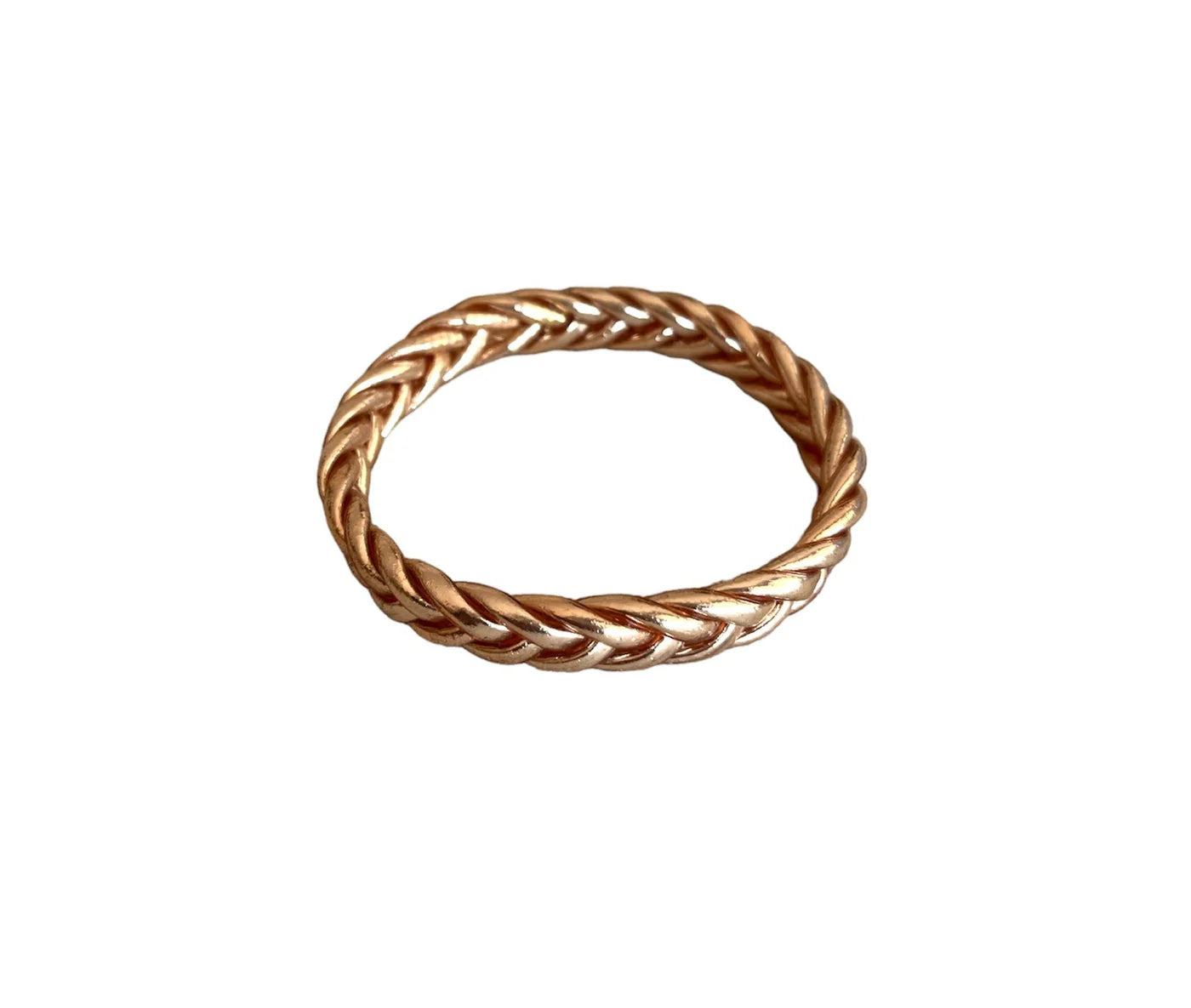 "BRAIDED BRACELET" Rose Gold Leaf - Pippa Gold