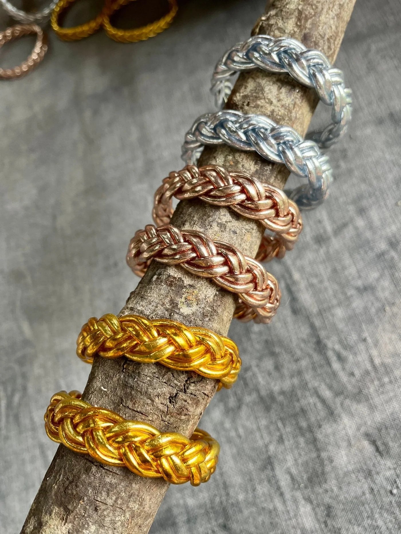 "DOUBLE BRAIDED BRACELET" Gold Leaf - Pippa Gold