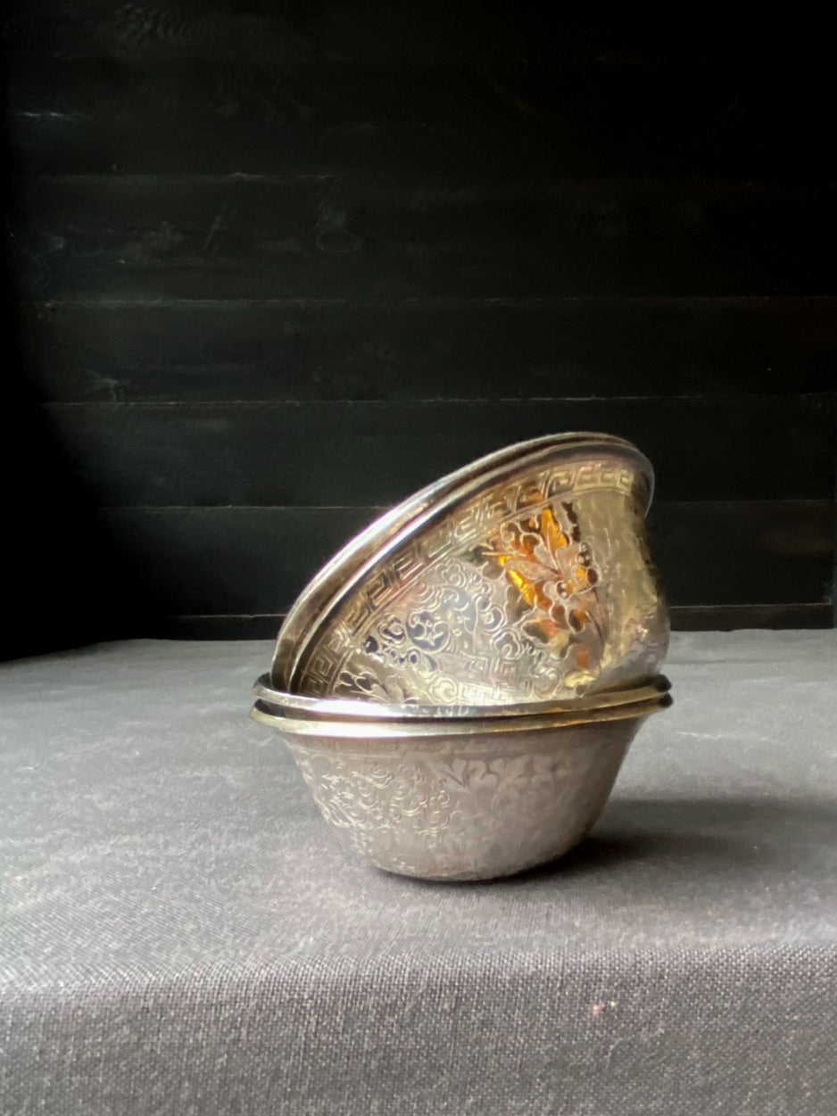 Moroccan Silver Plated Spice Bowl