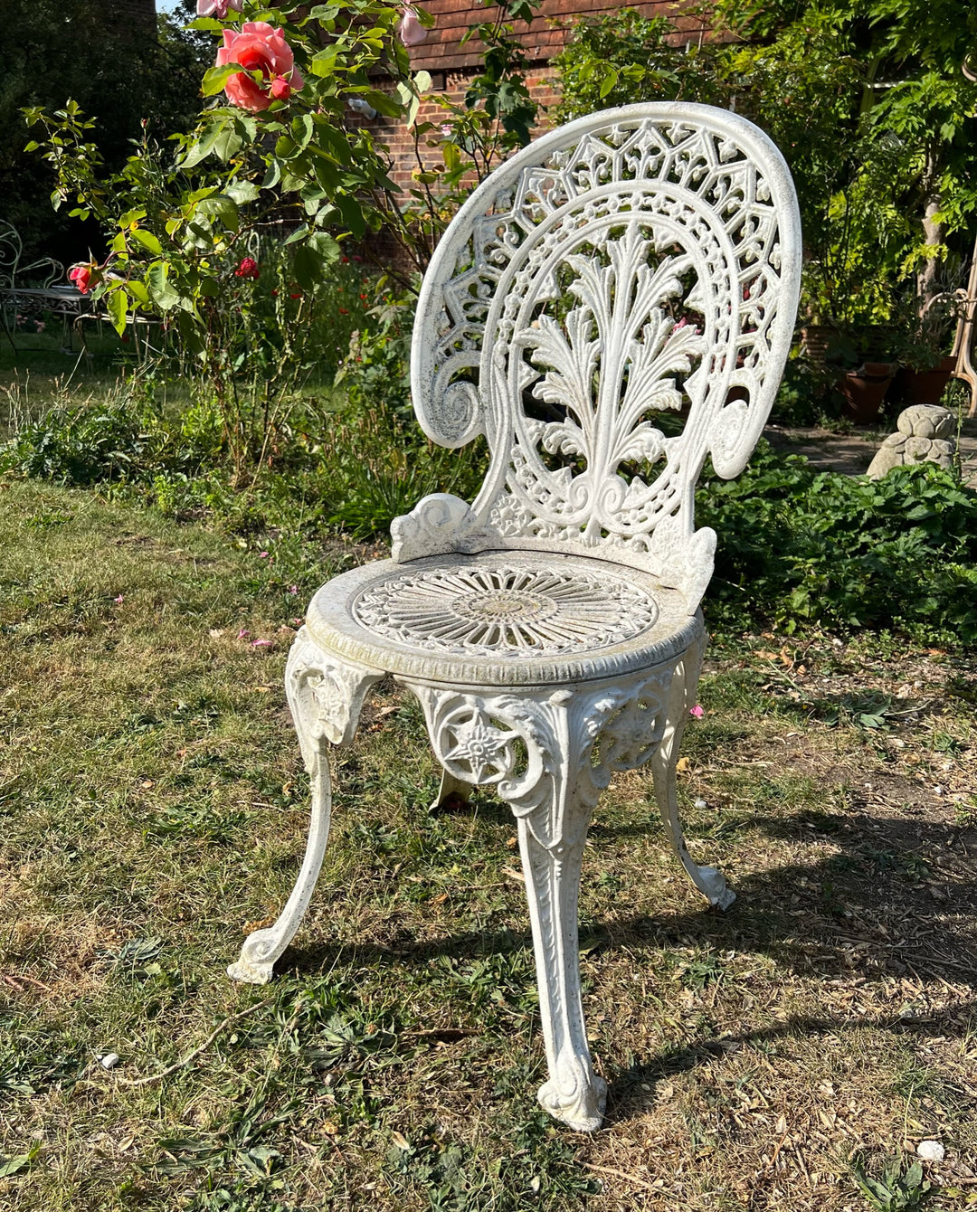 Green Cast Aluminium Garden Table &amp; Chairs - 4 Pieces