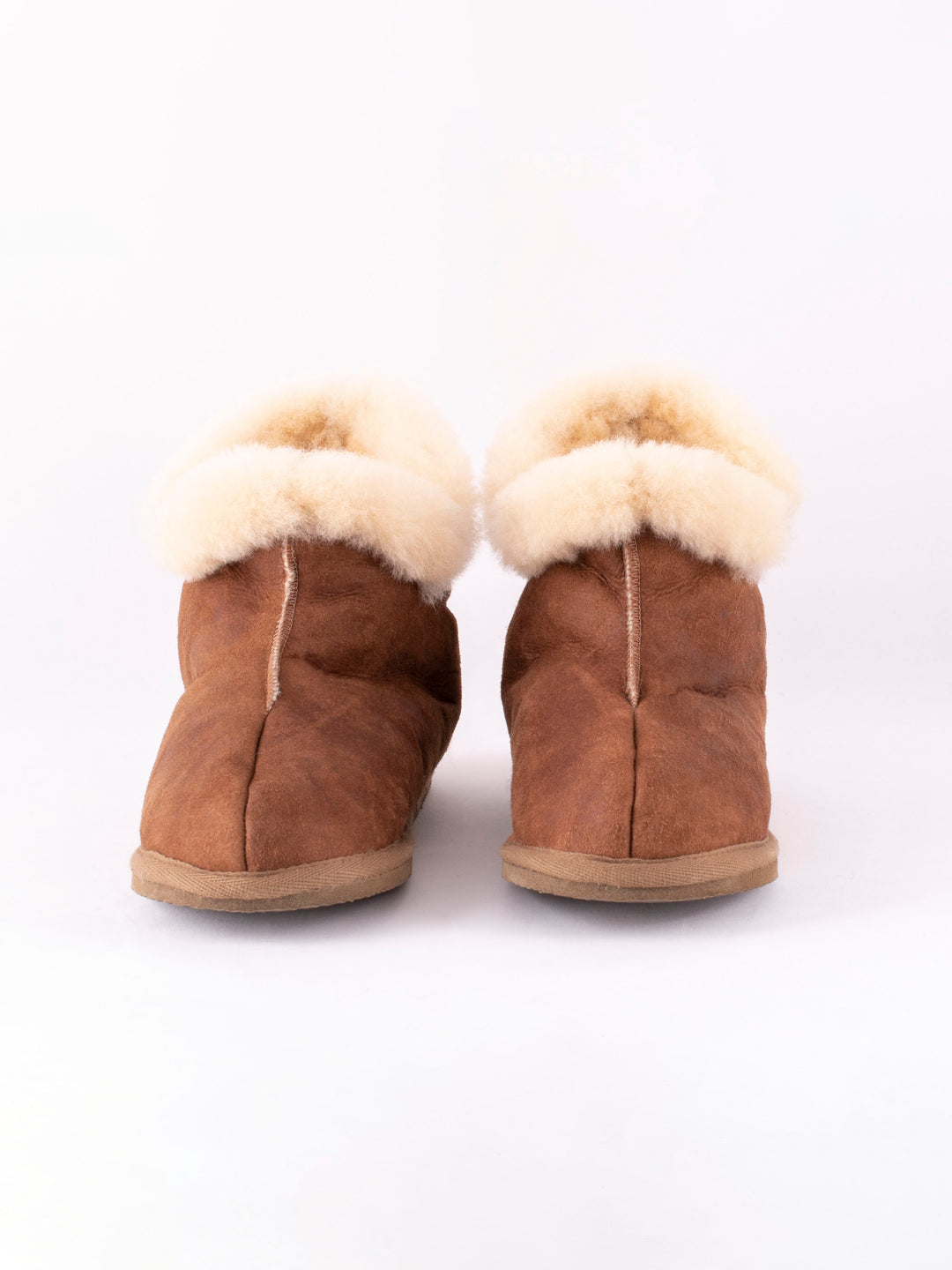 Bella Sheepskin Booties - Antique Cognac