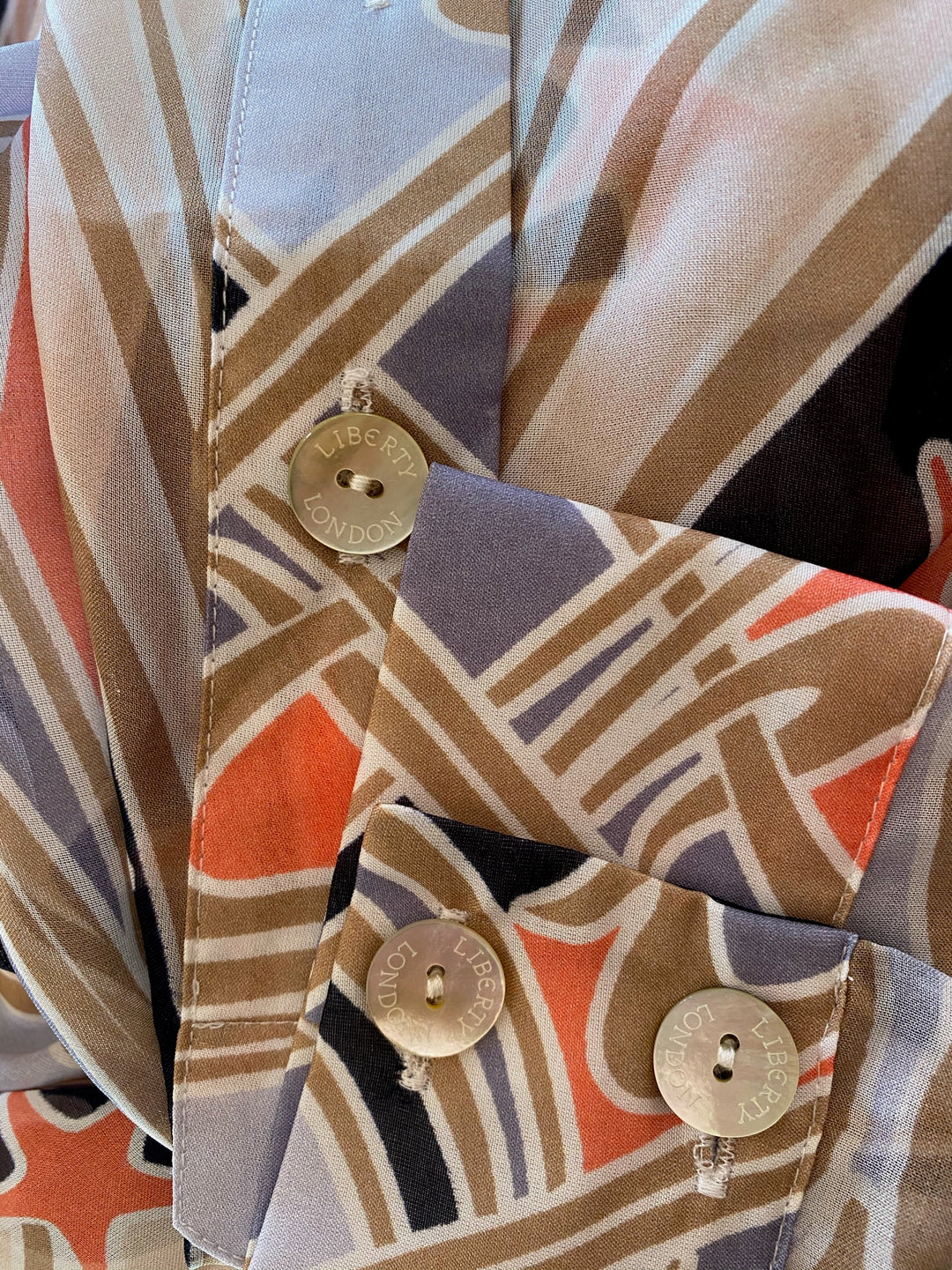 Liberty Ianthe Star Silk Chiffon Kaftan