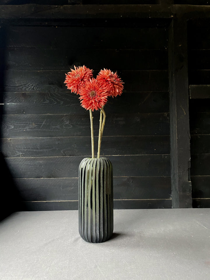 Faux Red Dahlia Stems