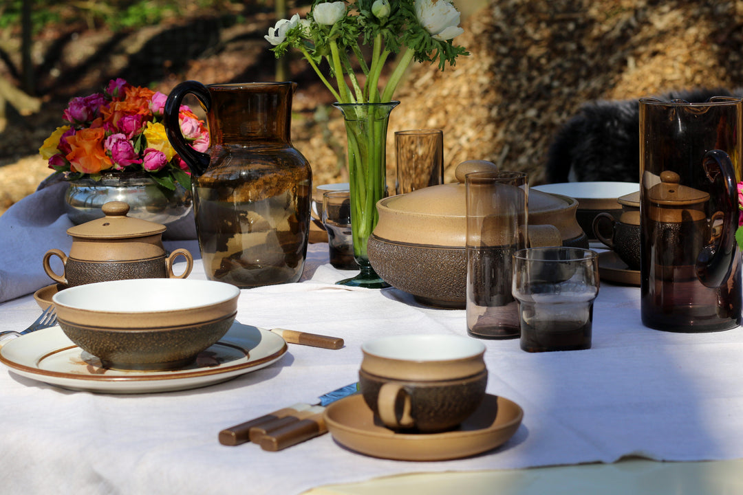 Vintage Denby Cotswold Stoneware Dinner Set (144 pcs)