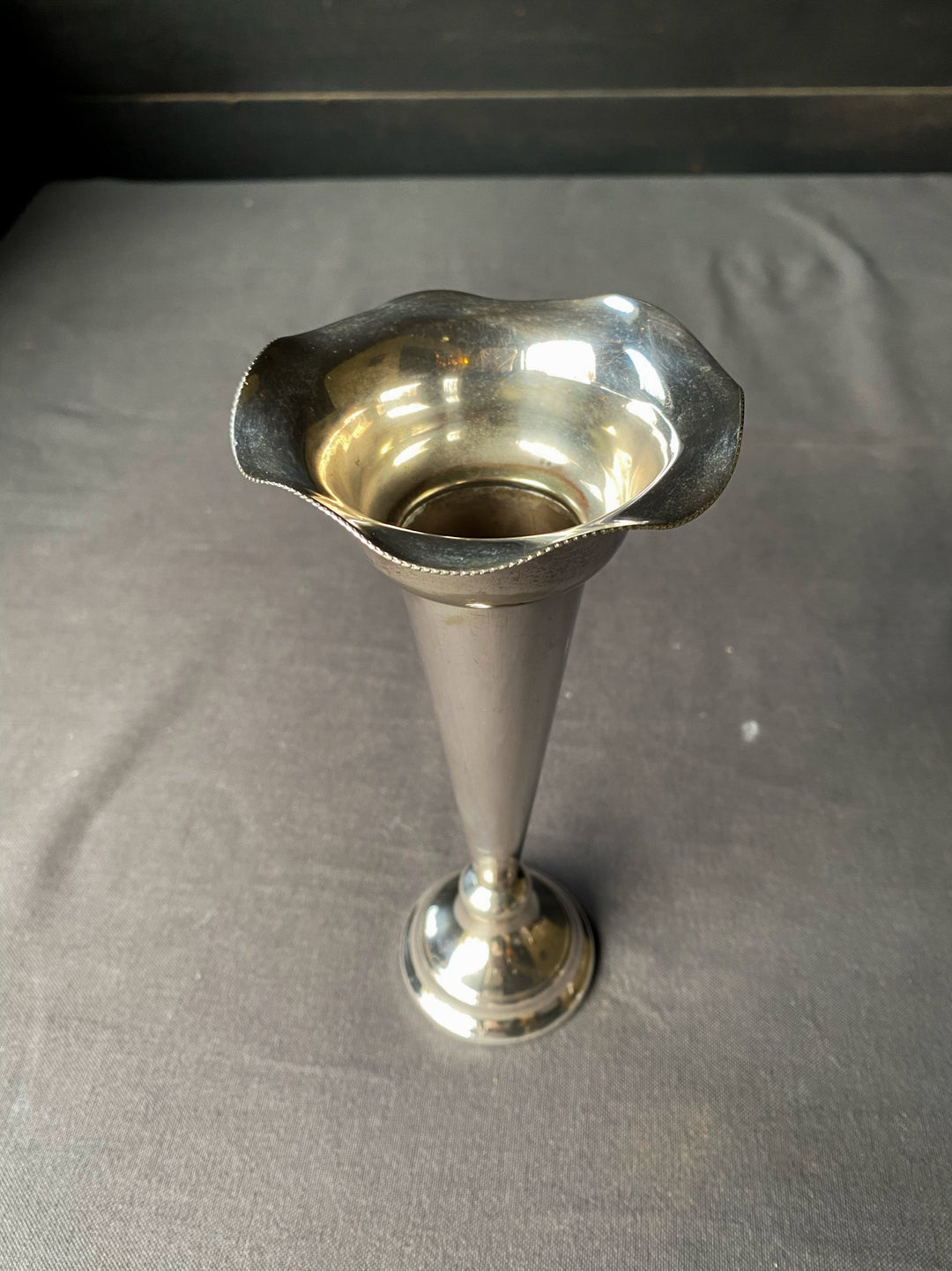 Silver Plated Trumpet Vases