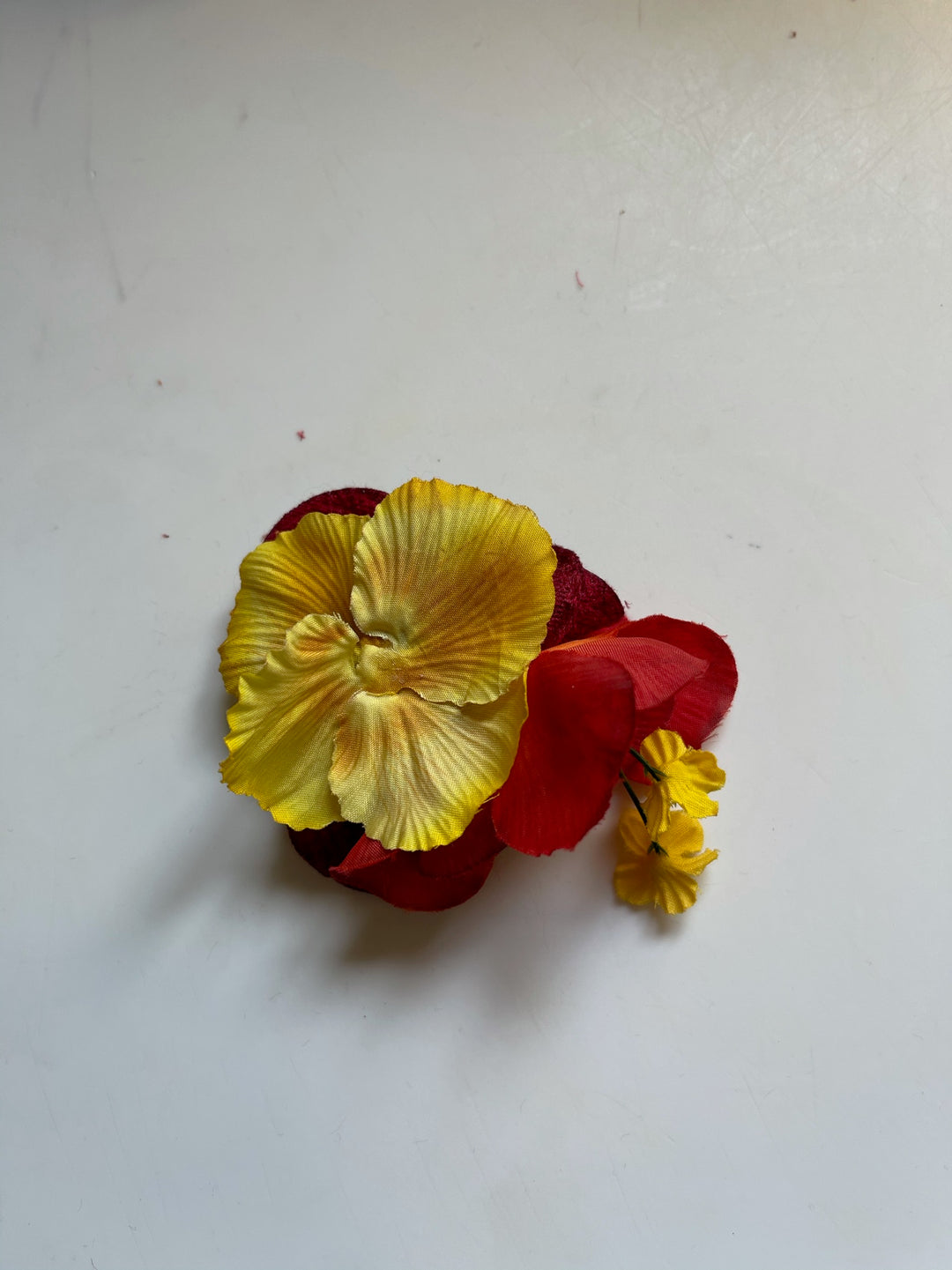 Faux Flower Hair Clips