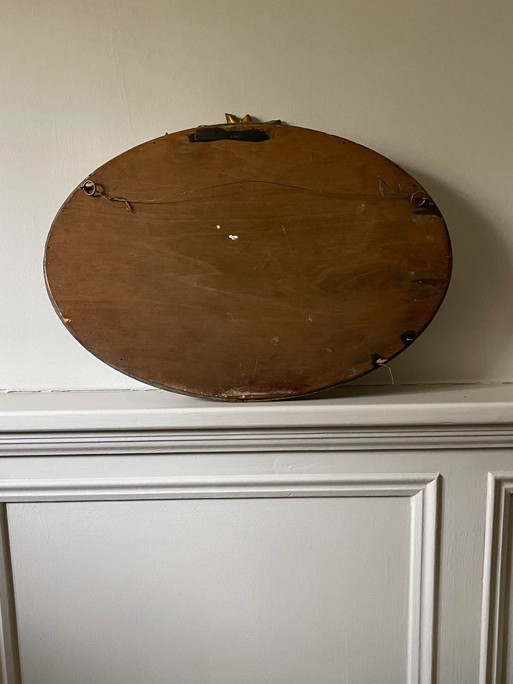 Vintage Foliate Oval Gilt Gold Mirror