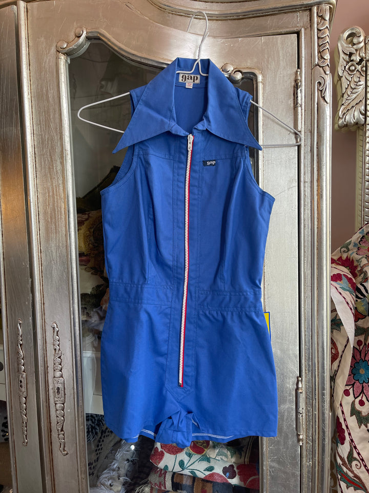 70s Gap Blue Romper Mini