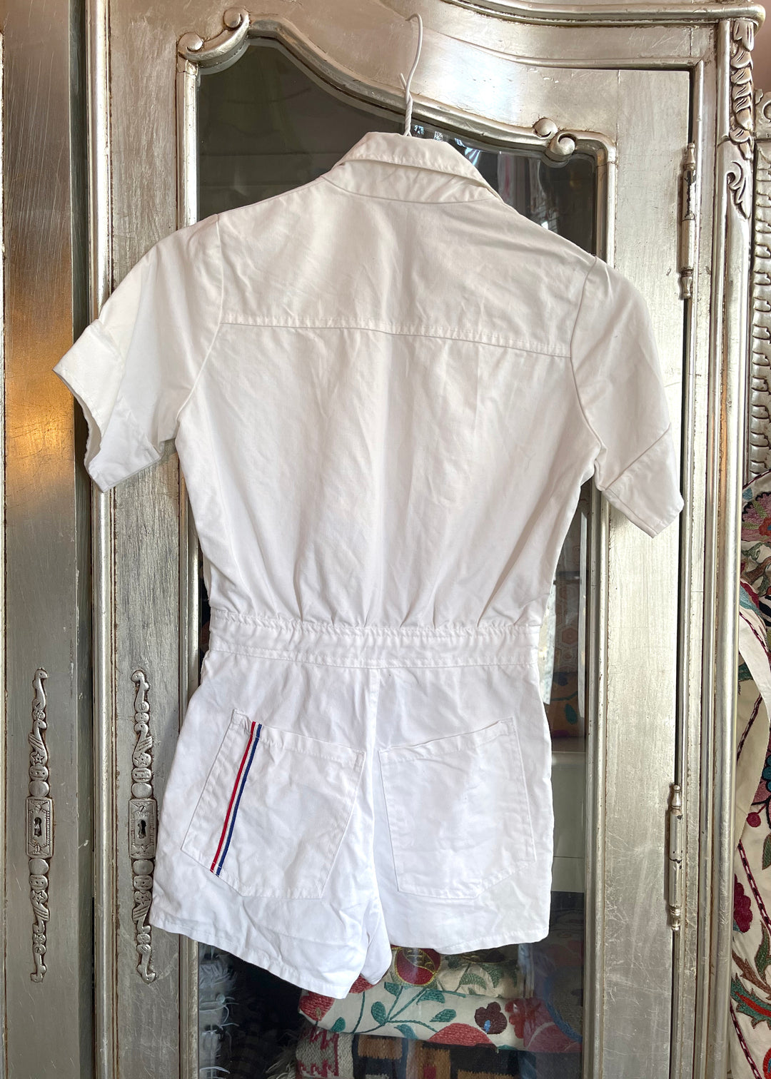 70s Gap White Boilersuit Mini