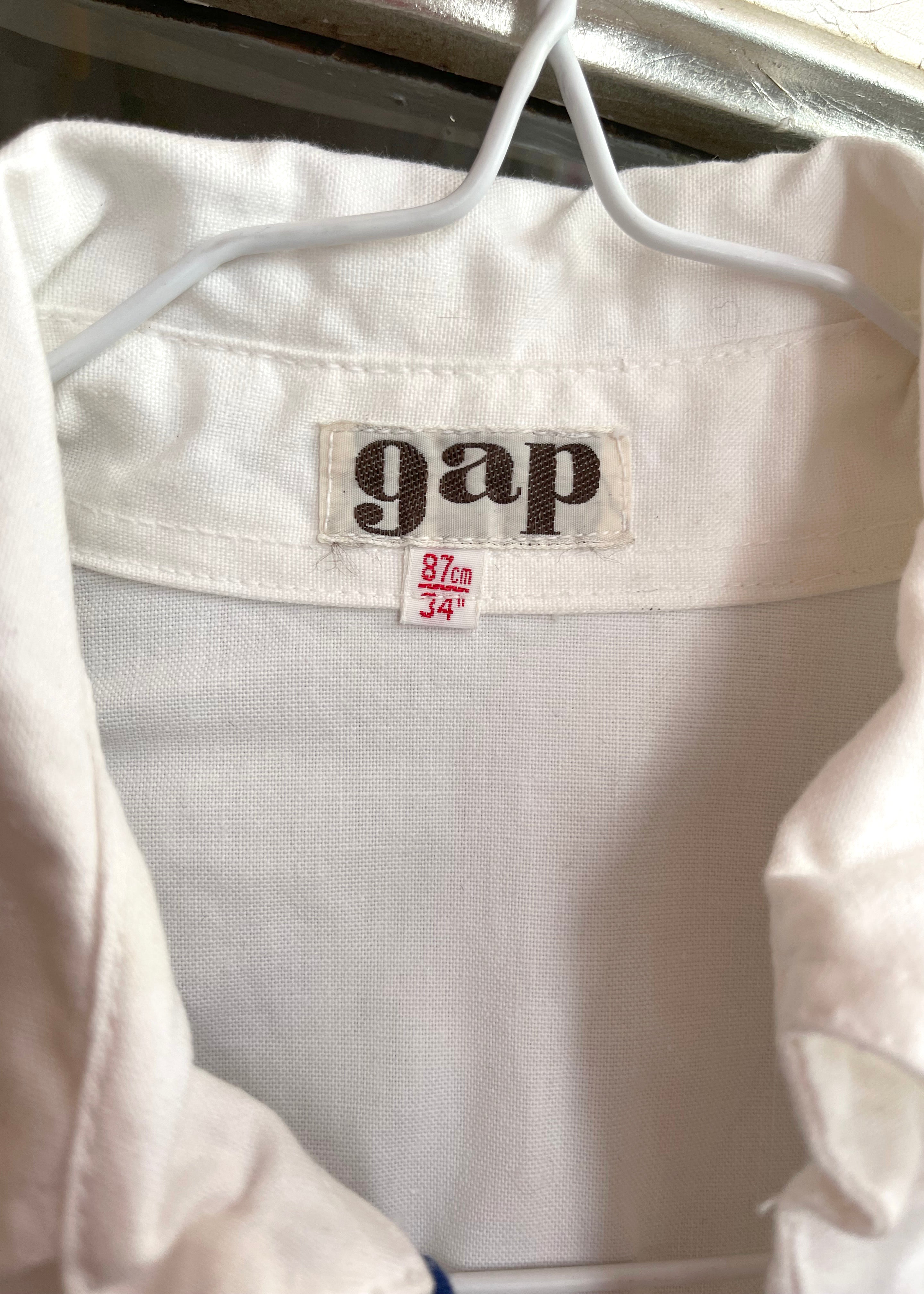 70s Gap White Boilersuit Mini