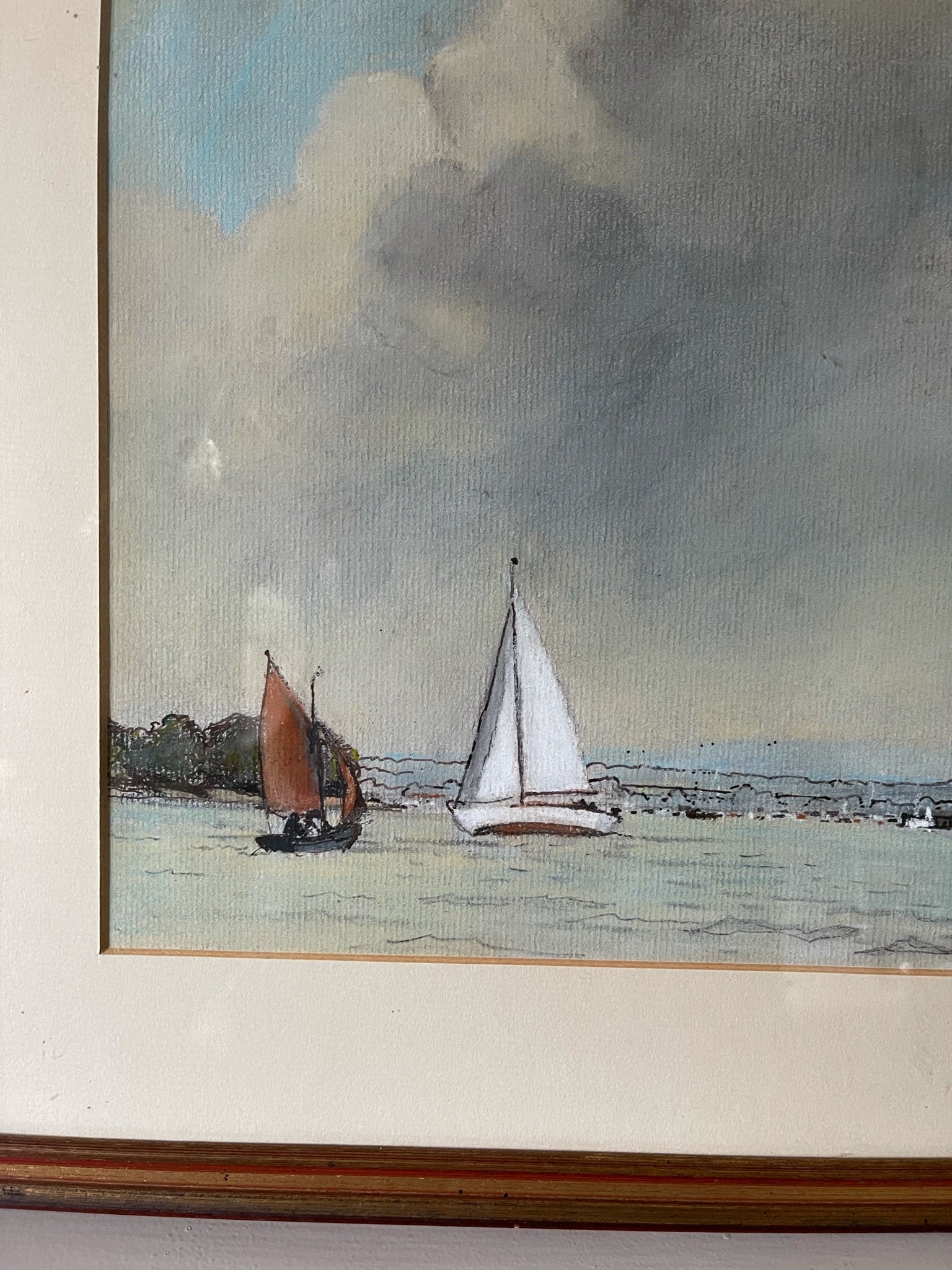 Yachts at Dell Quay by Edmund Nelson