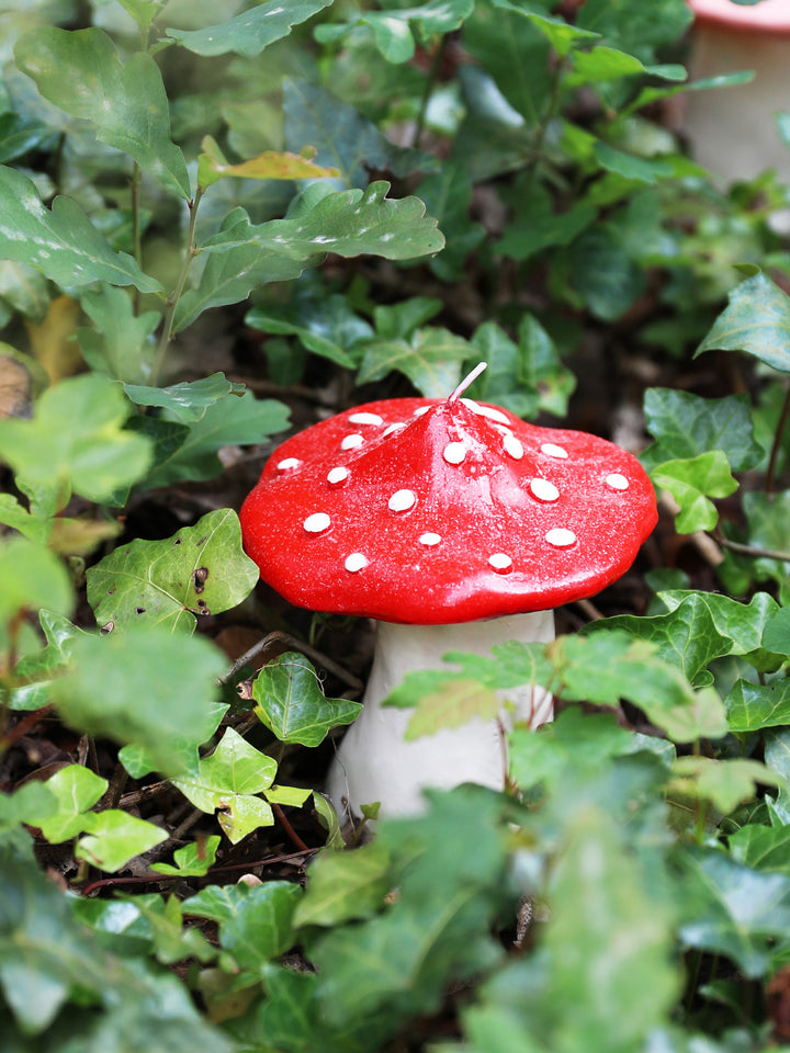 Red Mushroom Candle